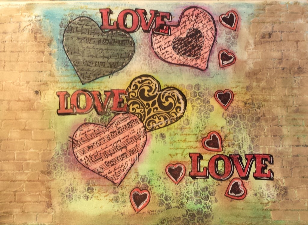 ART JOURNAL LOVE PASO A PASO