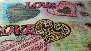 ART JOURNAL LOVE PASO A PASO