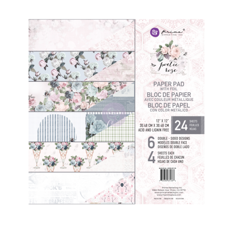 Poetic Rose de 12"x12" Prima Marketing