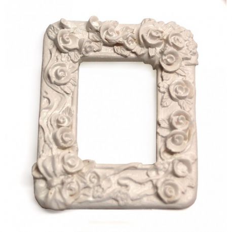Marco de resina rectangular LES PETITS Rosas II 7,8x6,4cm