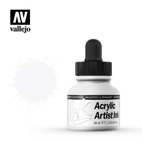 Acrylic Artist Ink Blanco 30ml