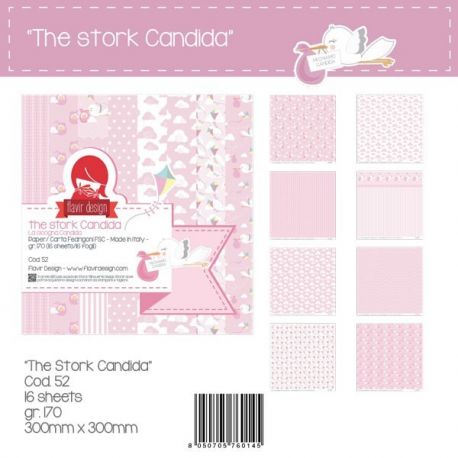 Paper Pad "The Stork Candida" Pink