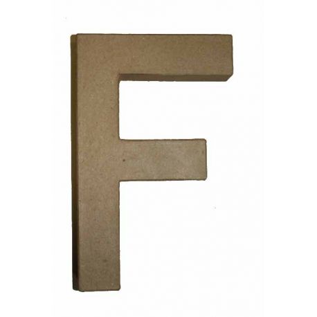 Letra de cartón 10cm "F"