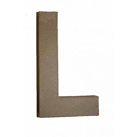 Letra de cartón 10cm "L"