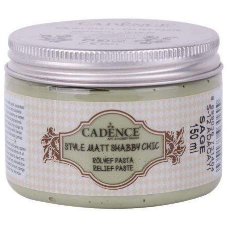 Pasta de relieve Shabby Chic Mate Salvia Cadence 150ml - La Tienda de las  Manualidades