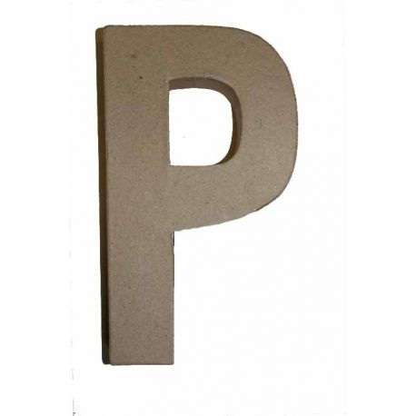 Letra de cartón 10cm "P"