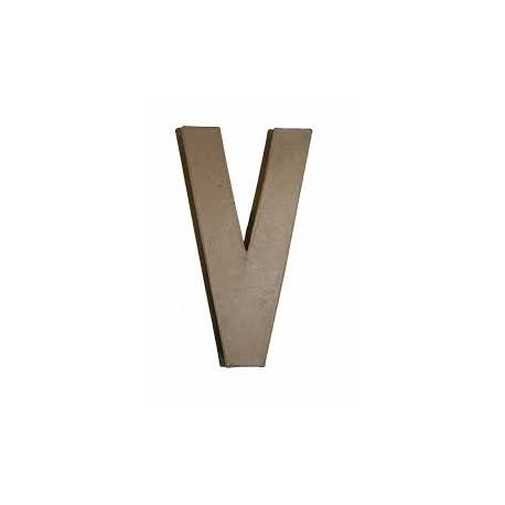 Letra de cartón 10cm "V"