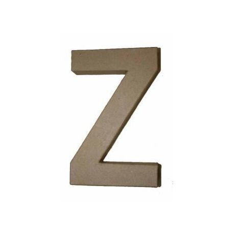 Letra de cartón 10cm "Z"