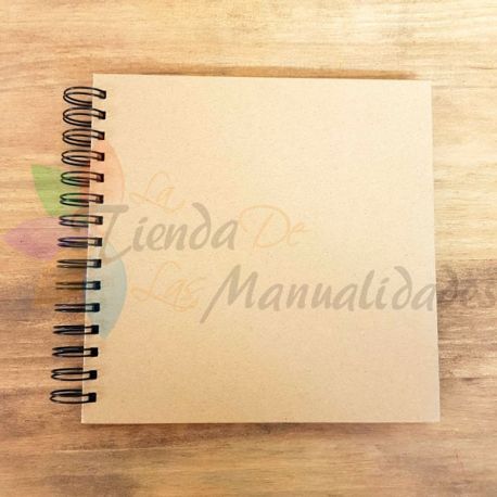 ALBUM SCRAPBOOKING 20,5X20,5 KRAFT - La Tienda de las Manualidades