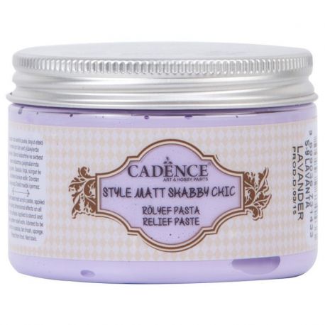 Pasta de relieve Shabby Chic Mate Lavanda Cadence 150ml