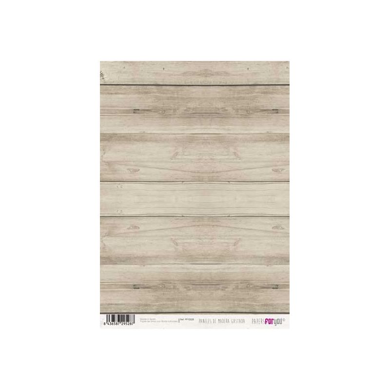 Papel de arroz 30x21cm Paneles de madera Gastada - La Tienda de las  Manualidades