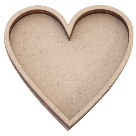 Shaker Corazón madera 12,5x12,5cm