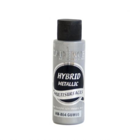 Pintura Multisuperficie Hybrid Metallic de Cadence Plata 70ml