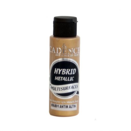 Pintura Multisuperficie Hybrid Metallic de Cadence Oro Viejo 70ml