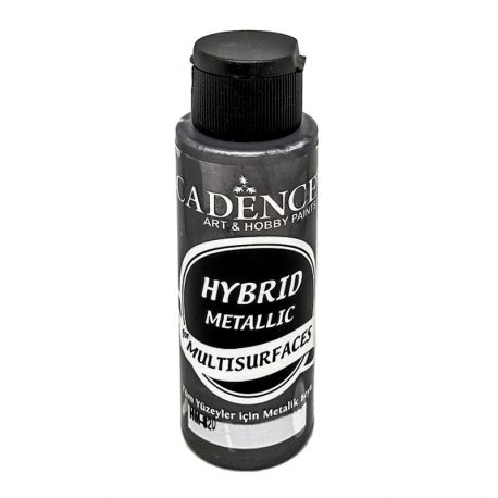 Pintura Multisuperficie Hybrid Metallic de Cadence Negro 70ml