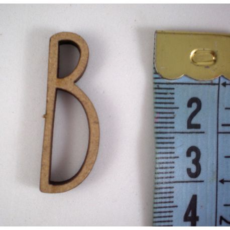 Letras de madera de DM para decorar 3cm B