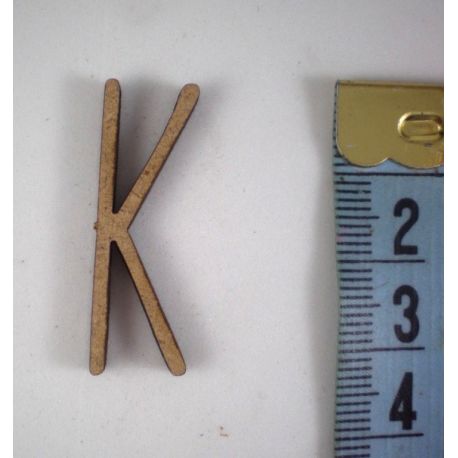 Letras de madera de DM para decorar 3cm  K