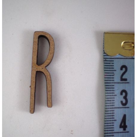Letras de madera de DM para decorar 3cm  R