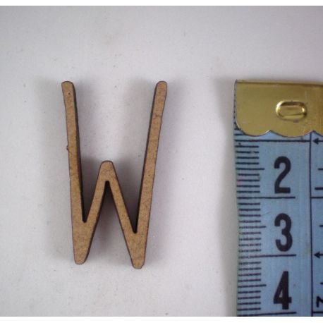 Letras de madera de DM para decorar 3cm  W