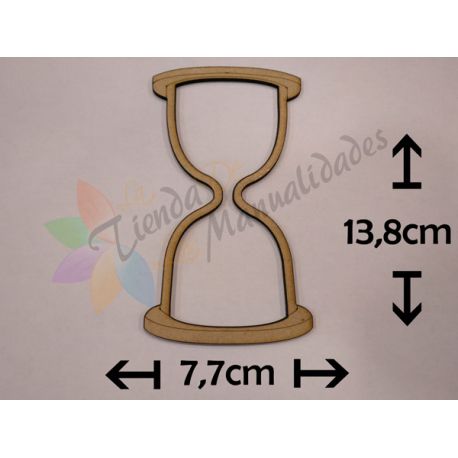 Reloj de arena - 7,7x13,8cm - Siluetas Waku Utsu
