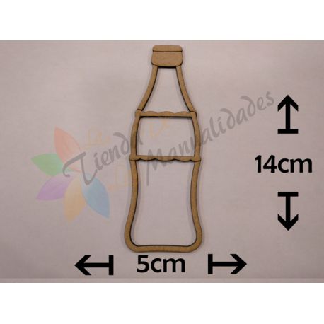Botella de refresco - 5x14cm - Siluetas Waku Utsu