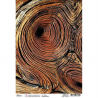 Papel de Arroz texturizado A4 Piuma - "Knotty Wood"