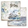 Bloc Scrap 10 hojas 30.5x30.5 (12"x12") 2 caras Romantic Sea Dream