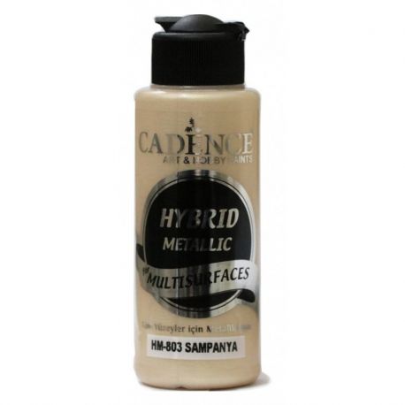 Pintura Multisuperficie Hybrid Metallic de Cadence Champán120ml