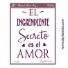 Stencil Dayka A5 - El ingrediente secreto es el amor