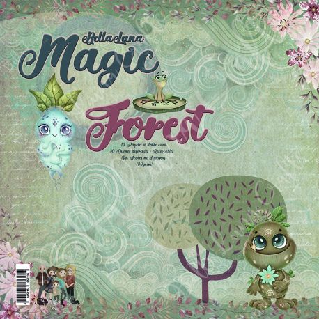 BELLALUNA MAGIC FOREST COLLECTION 15 PAPELES 8X8"