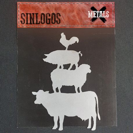 Sinlogos METALS - Silueta Farmhouse Animals