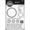 Sizzix troquel THINLITS IMPRESSLITS 3D "Seal" by Tim Holtz