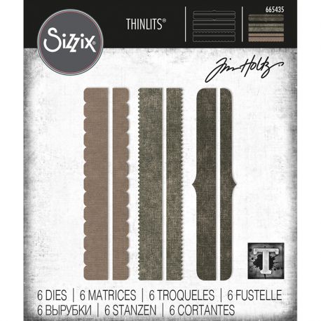 Troquel Sizzix CH3-21 THINLITS "Decorative Trims" by Tim Holtz