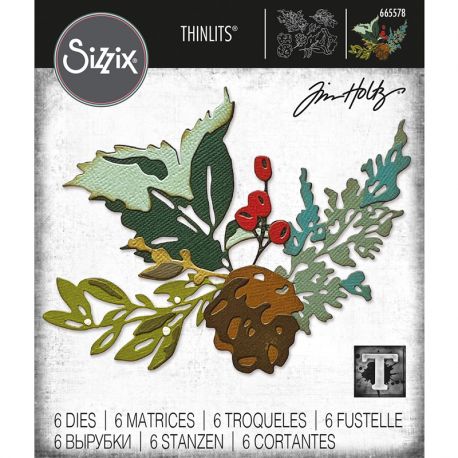 Troquel CH3-21 CORTADOR SET 6 pzas. "Holiday Brushstro" by Tim Holtz