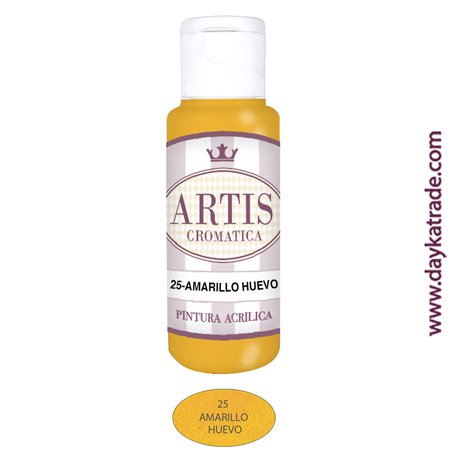 AMARILLO HUEVO - ACRÍLICO ARTIS CROMÁTICA 60ML.