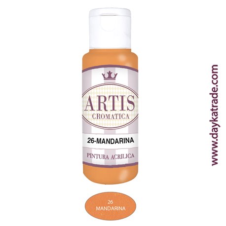 MANDARINA - ACRÍLICO ARTIS CROMÁTICA 60ML.