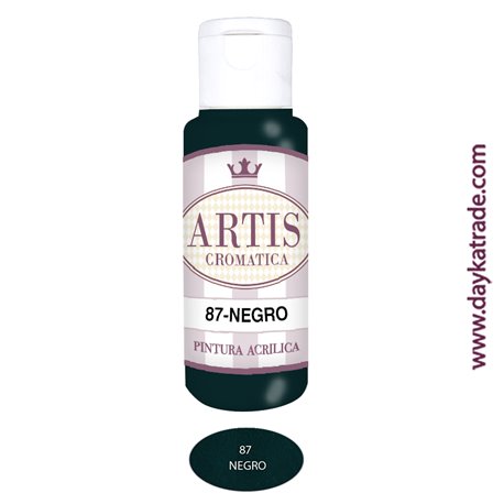 NEGRO - ACRÍLICO ARTIS CROMÁTICA 60ML.