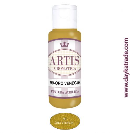 ORO VENECIA - ACRÍLICO METALIZADO ARTIS CROMÁTICA 60ML.