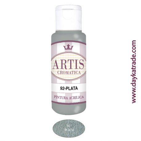 PLATA - ACRÍLICO METALIZADO ARTIS CROMÁTICA 60ML.