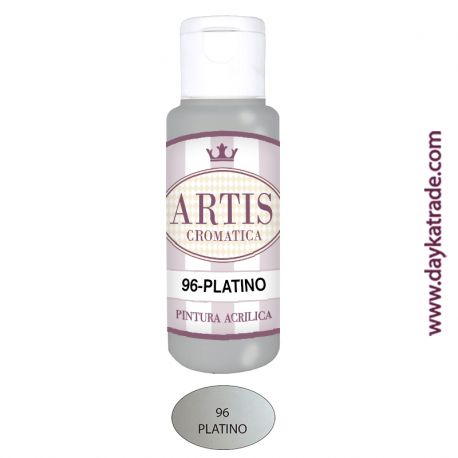 PLATINO - ACRÍLICO METALIZADO ARTIS CROMÁTICA 60ML.