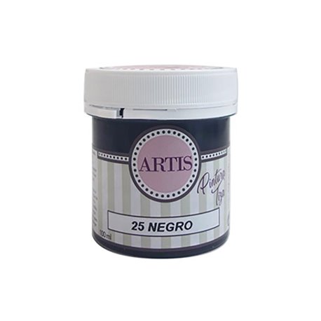 NEGRO - PINTURA TIZA ARTIS CROMÁTICA 100ml