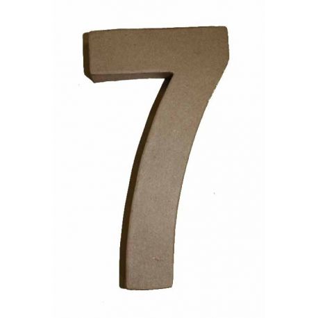 Número de cartón Varios tamaños "7"