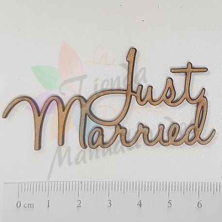 JUST MARRIED (V2) - FRASES EN FORMA DE SILUETA DM