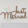 JUST MARRIED (V2) - FRASES EN FORMA DE SILUETA DM