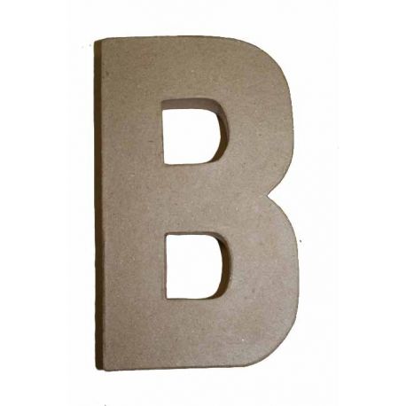 Letra de cartón 10cm "B"