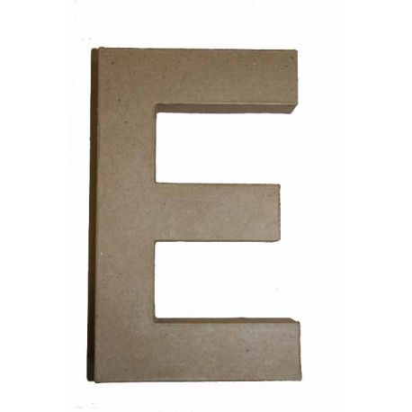 Letra de cartón 10cm "E"