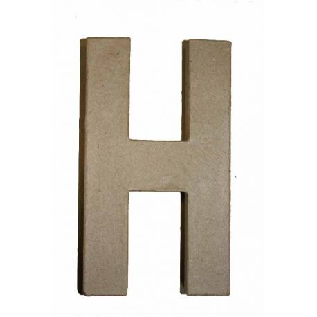 Letra de cartón 10cm "H"
