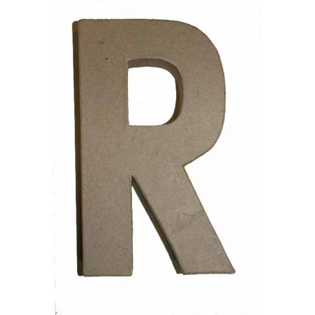 Letra de cartón 10cm "R"