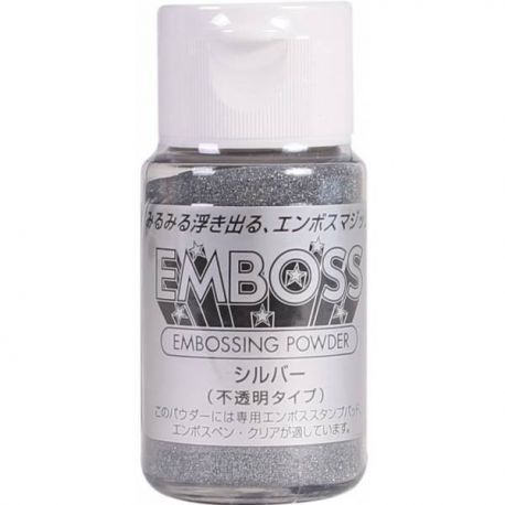 Polvos para embossing opacos EMBOSS Tsukineko 28gr Plata