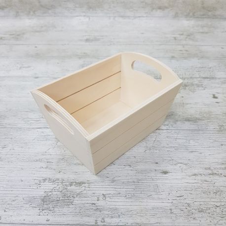 Cesta pequeña con listones 17x13x10cm